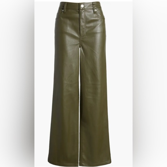 BLANKNYC Franklin High Waist Faux Leather Wide Leg Pants - Picture 5 of 7